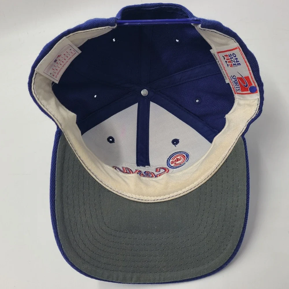 Vintage Chicago Cubs Hat Snapback Sports Specialties Blue MLB Sammy‎ Sosa 1998